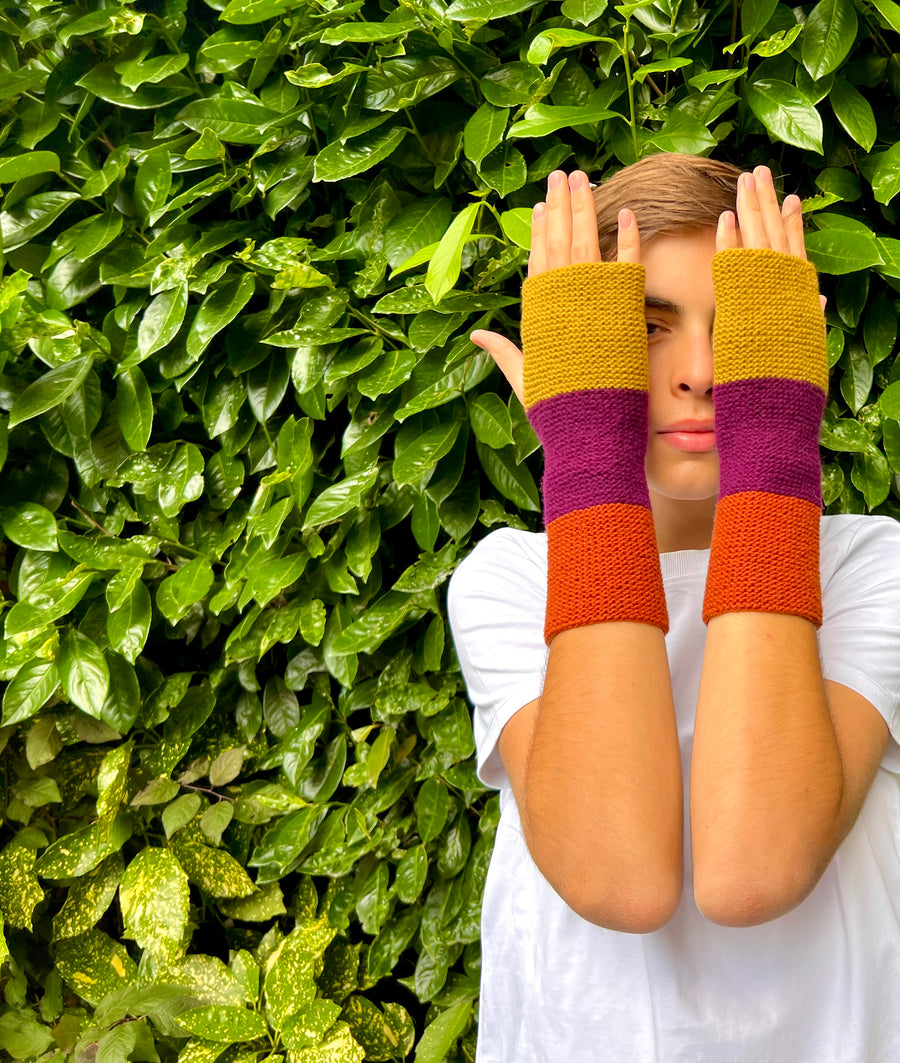 fingerlose handschuhe strick 1/1 ONE OUT OF ONE